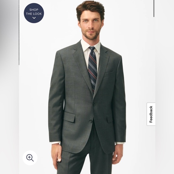 Brooks Brothers Madison Fit Mens Charcoal Blazer Wool 48L